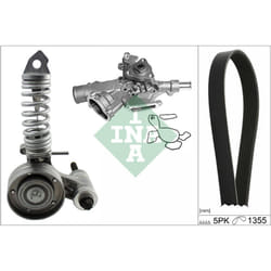 Pompe à eau + jeu de courroie trapézoïdale à nervures INA 529 0297 30