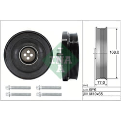 Poulie damper, vilebrequin INA 544 0130 20