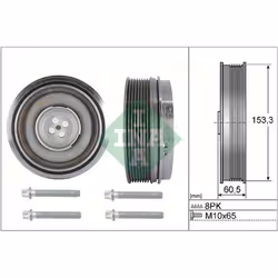 Poulie damper, vilebrequin INA 544 0505 20