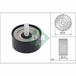 Galet enrouleur de courroie d'accessoire INA 532 1001 10