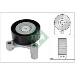 Galet enrouleur de courroie d'accessoire INA 532 1002 10