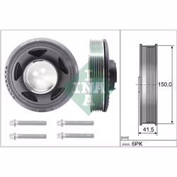 Jeu de poulies damper INA 544 0129 20
