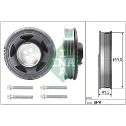 Jeu de poulies damper INA 544 0129 20