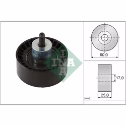 Galet enrouleur de courroie d'accessoire INA 532 0997 10