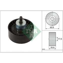 Galet enrouleur de courroie d'accessoire INA 532 0997 10