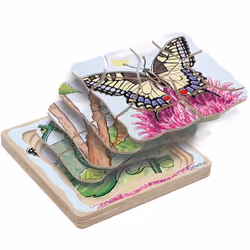 Beleduc Butterfly Puzzle en cubes 28 pièce(s) Animaux