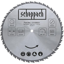 Scheppach - Lame de scie circulaire pour bois 700x30x45mm 42t