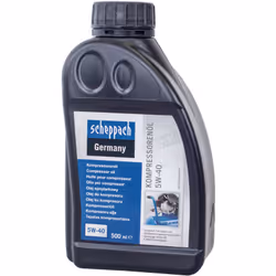 L'huile moteur SAE 5W-40 Scheppach est notamment nécessaire pour une longue durée de vie de votre compresseur d'air. En effet ...