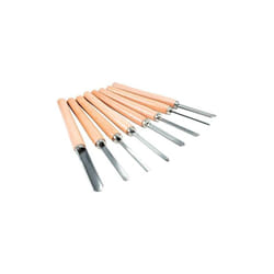 Scheppach - Lot de 8 gouges pour tours à bois compatibles DM600Vario, DM500T, DM1100T