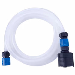 Tuyau auto-amorçant de 3 mètres avec raccord rapide et filtre : permet d'aspirer l'eau de sources alternatives, telles que de ...