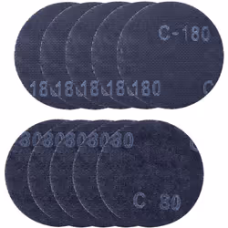 Scheppach | Original | Grilles abrasives | Grain 80 et 180 | Ø 150 mm | Lot de 10 disques (5 pièces de chaque grain) | Parfai ...