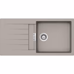 Schock Primus D100L, Evier à poser, Rectangulaire, Gris, 1 bols, Rectangulaire, 478 x 430 mm