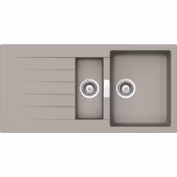 Schock Primus D150, Evier à poser, Rectangulaire, Gris, 2 bols, Rectangulaire, 160,5 x 352 mm
