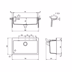 Schock Signus N100XL Evier à poser Rectangulaire Cristadur