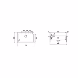 Schock Primus N100XL Evier à poser Rectangulaire