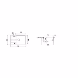 Schock Primus D100XS Evier à poser Rectangulaire