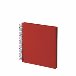Rössler S.O.H.O., Rouge, 60 feuilles, 180 x 180, Reliure spiralée, Noir, 210 mm