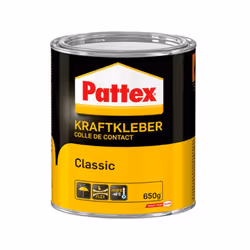 Colle puissante Pattex Classic, Modèle : Boîte de 650 g, Type PCL6C - Colle de contact au solvant - Exempte de cyclohexane -  ...