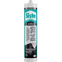 Acrylique-facade Sista R430 blanc cassé - avec grain: grossier cartouche 300ml