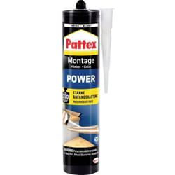 Pattex - Colle de montage Power PXP37 Couleur blanc 370 g
