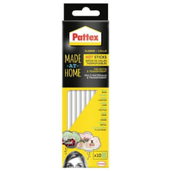Colle thermofusible - Pattex - HOT STICKS - 6 x 200 g - Adhésion rapide - Résistant à leau