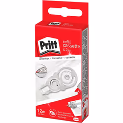 description Cassette de recharge Pritt rouleau correcteur 4.2 mm x 12 m PRX4H 1 pièce Ce texte a été traduit par une machine. ...