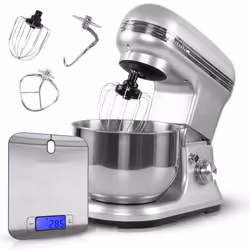 Classbach C-KM 4004 W, Robot mixer, Acier inoxydable, Pétrisseur, Mélange, Whisking, 5 L, Rotatif, Acier inoxydable