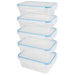 Classbach C-FHD 4007 K boîte hermétique alimentaire Rectangulaire contenant 1 L Transparent 5 pièce(s)
