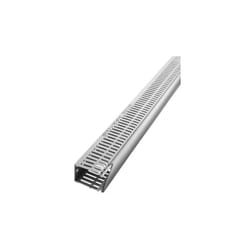 Goulotte de 100 mm x 60mm x 2m, Ouvert, en pvc Gris ( Prix pour Paquet de 11 )