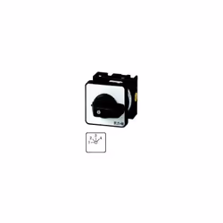 Eaton T0-4-8251/E, Commutateur à bascule, 2P, Noir, Blanc, IP65, 48 mm, 109 mm