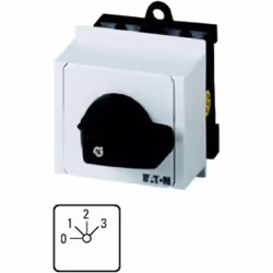 Eaton T0-2-8241/IVS, Sélecteur de niveau, 1P, Avec fil, Noir, Blanc, IP30, UL 60947-4-1; CSA - C22.2 No. 60947-4-1-14; CSA-C2 ...