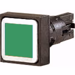 Eaton Q18D-GN, Bouton, Noir, Vert, Plastique, IP65, 50 mm