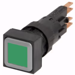 Eaton Q18LT-GN/WB, Bouton-poussoir, Noir, Vert, IP65, 18 mm, 60 mm, 18 mm