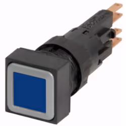 Eaton Q25LT-BL, Bouton-poussoir, Noir, Bleu, IP65, 25 mm, 60 mm, 25 mm
