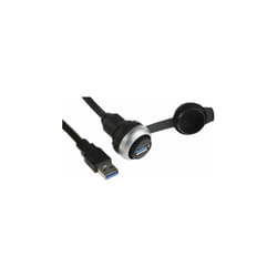 Eaton M22-USB-SA prise de courant USB A Noir, Argent, Blanc