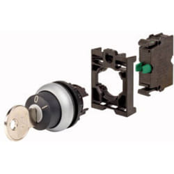 Eaton - 110917 M22-WRS-K10-BVP Commutateur à clé collerette plastique clé noir 1 pc(s)
