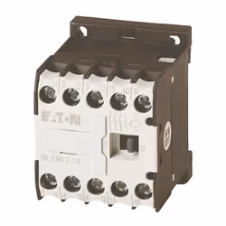 Eaton DILEM12-10(230V50HZ,240V60HZ), Contacteur, Noir, Blanc, IP20, 45 mm, 52 mm, 58 mm