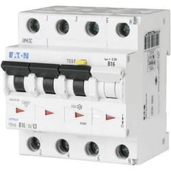 Disjoncteur différentiel Eaton 170957 - 4 pôles 16 A 0.3 A 415 V/AC