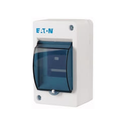 Coffret électrique - EATON - Mini IP30 1 rangée 3-modules - Plastique - Blanc - Intérieur - Electrique