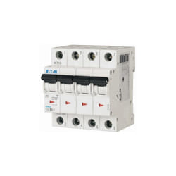 Disjoncteur Eaton Eaton Moeller 4P, 2A, montage rail din ( Prix pour 1 )