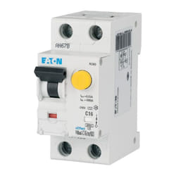 Magnétothermique Différentiel Eaton 16A 1P+N 6kA 300mA courbe c type ac 2M 177633