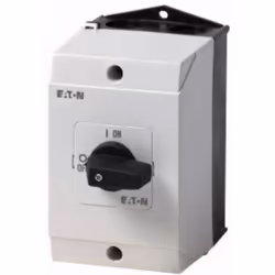 Eaton T0-1-102/I1, Commutateur à bascule, 2P, Noir, Blanc, IP65, 80 mm, 102 mm