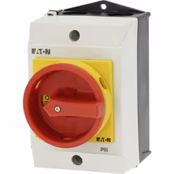 Eaton T0-1-8200/I1/SVB, Commutateur à bascule, 1P, Rouge, Blanc, Jaune, IP65, 80 mm, 110 mm