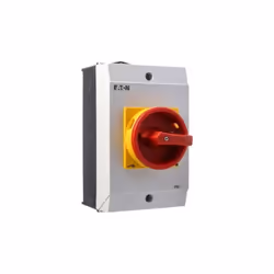 Eaton P1-32/I2/SVB, Commutateur rotatif, 3P, Rouge, Jaune, IP65, 32 A