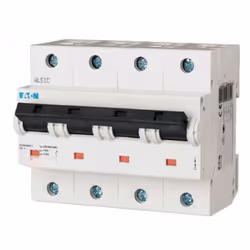 Interrupteur mangnetotermique-Eaton 80A 4 pôles 20KA courbe C 211802 Interrupteur mangnetotermique LS, 80A, 4p, caractéristiq ...