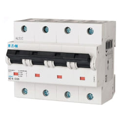 Interrupteur magnétothermique Eaton 125A à 4 pôles 20KA courbe c 211812