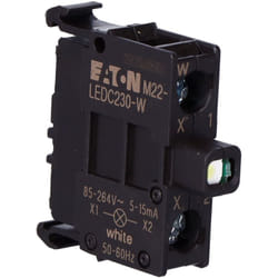 Douille M22-LEDC230-W, diode led blanche, montage en bas