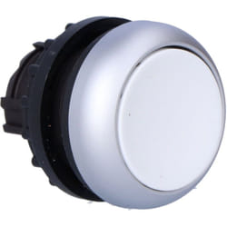 Lecteur M22-DW, bouton blanc plat, retour automatique