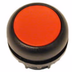 Eaton M22S-D-R, Bouton, Noir, Rouge, Plastique, IP66, IP67, IP69, 29,7 mm, 29 mm