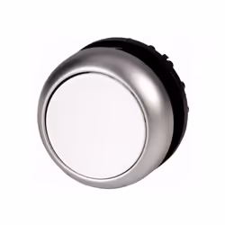 Eaton M22-DR-W, Bouton-poussoir, Noir, Métallique, Blanc, IP66, IP67, IP69, 29,7 mm, 29,7 mm, -25 - 70 °C